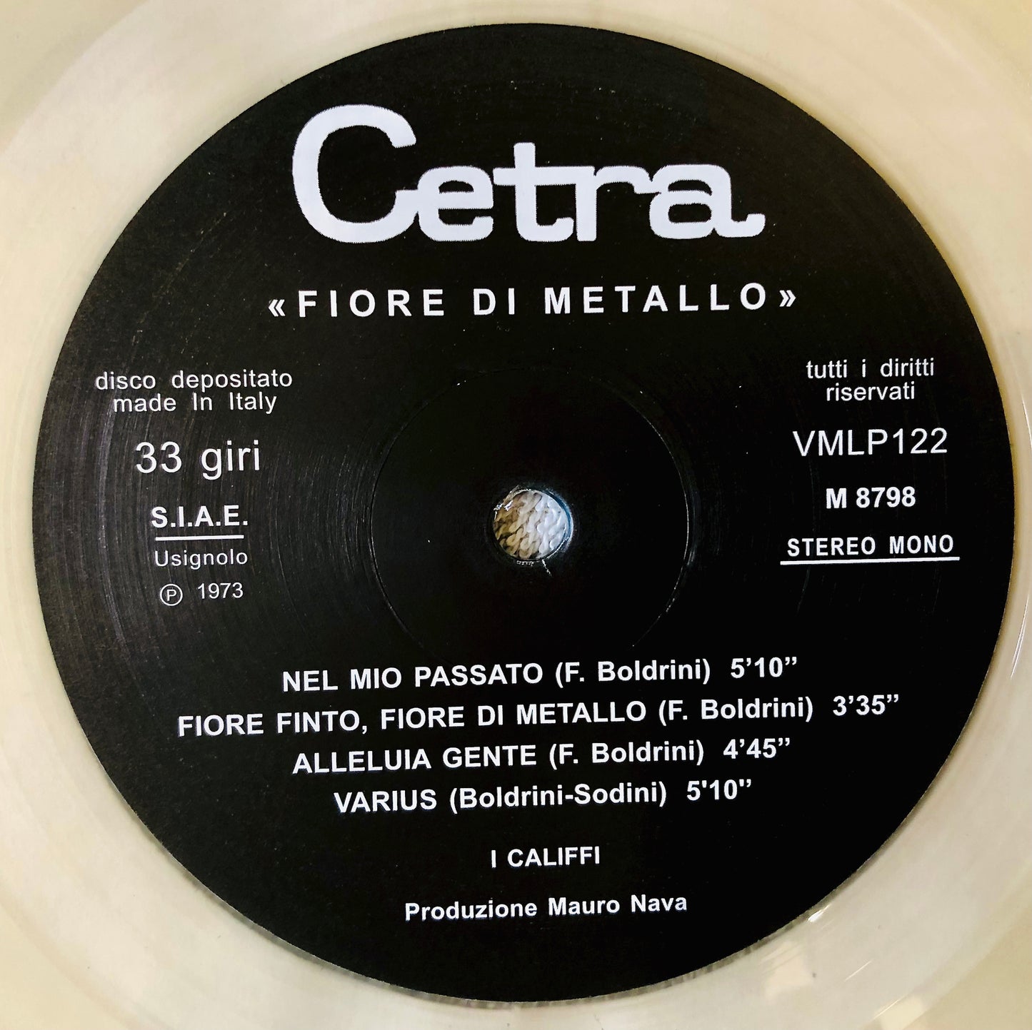 I CALIFFI - Fiore di Metallo - Vinile Trasparente Rimasterizzato (Ed. Lim. 300 copie)