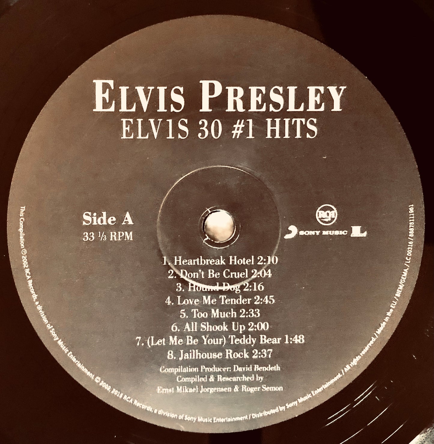 ELVIS PRESLEY - Elvis-30 #1 Hits - Doppio Vinile Nero