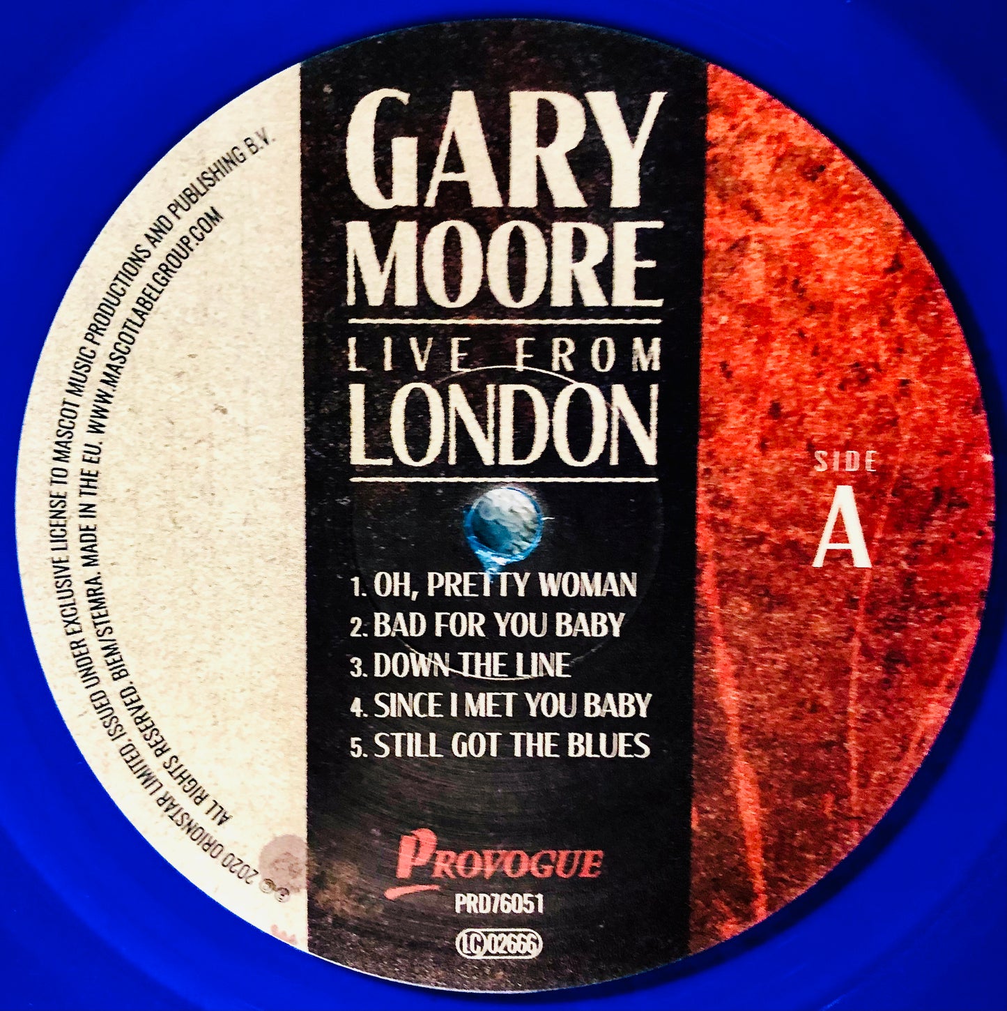 GARY MOORE - Live from London - Doppio Vinile Blu