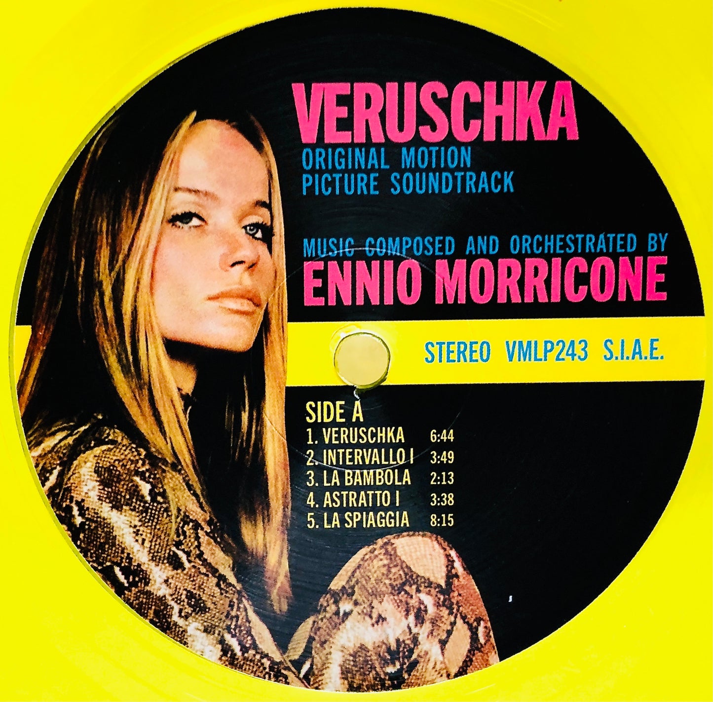 ENNIO MORRICONE - Veruschka - Vinile Giallo Trasparente Rimasterizzato / Colonna sonora