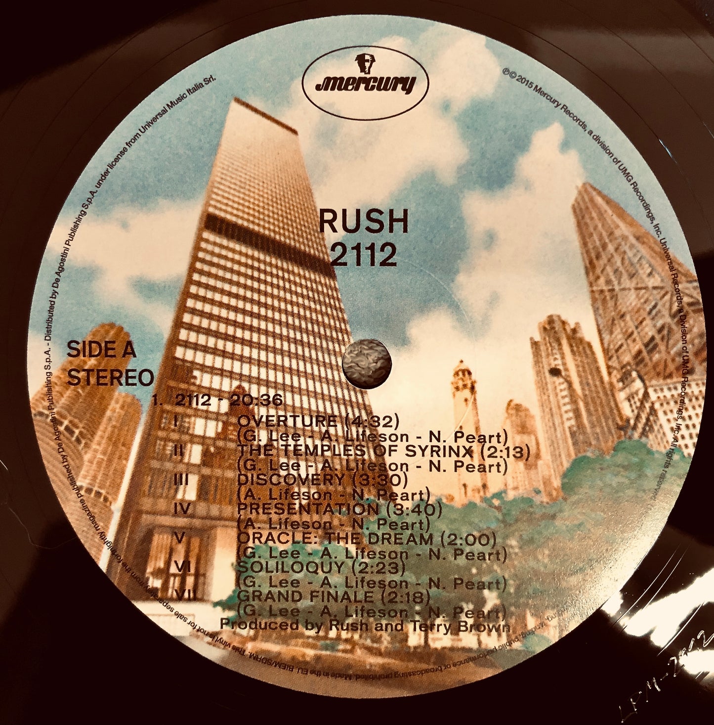 RUSH - 2112 - Vinile Nero Rimasterizzato + Toppa