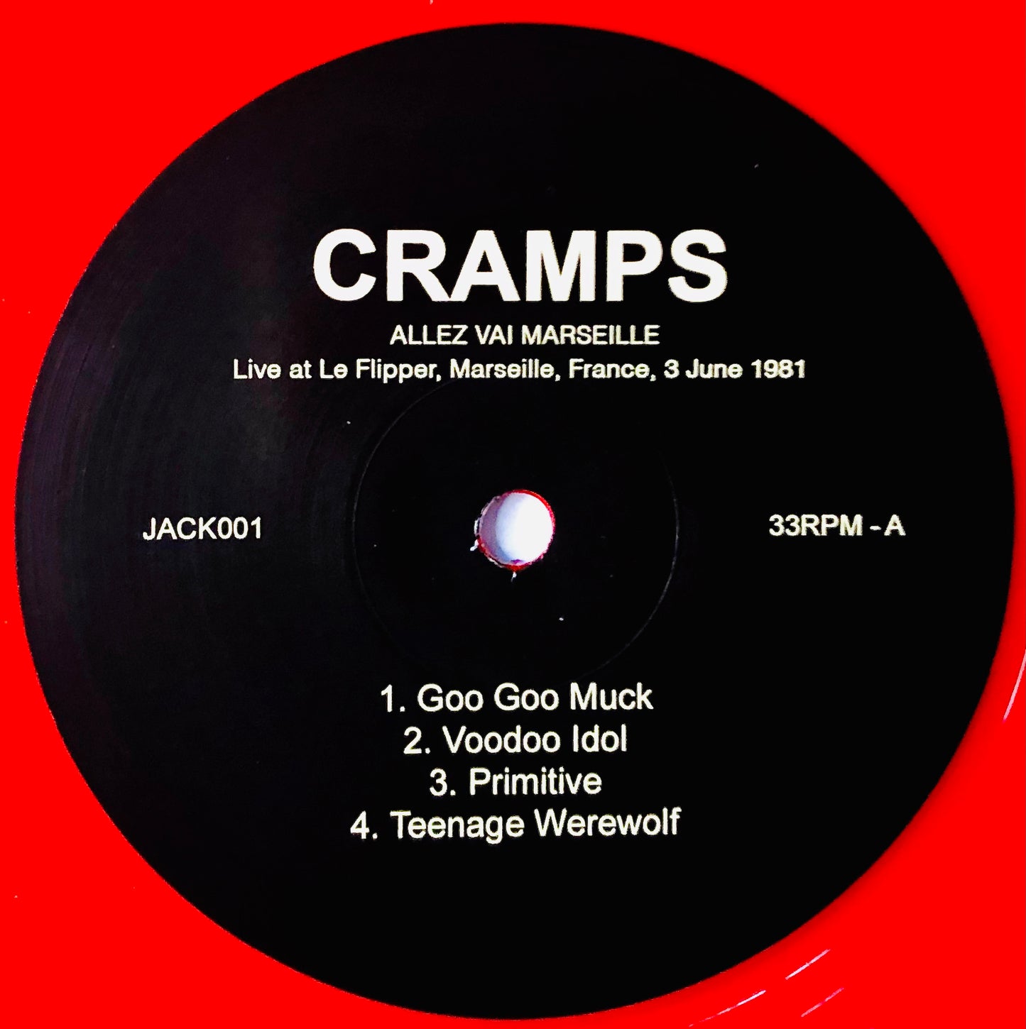 The CRAMPS	- Allez vai Marseille - Vinile Rosso Trasparente (Ed. Lim. 300 copie)