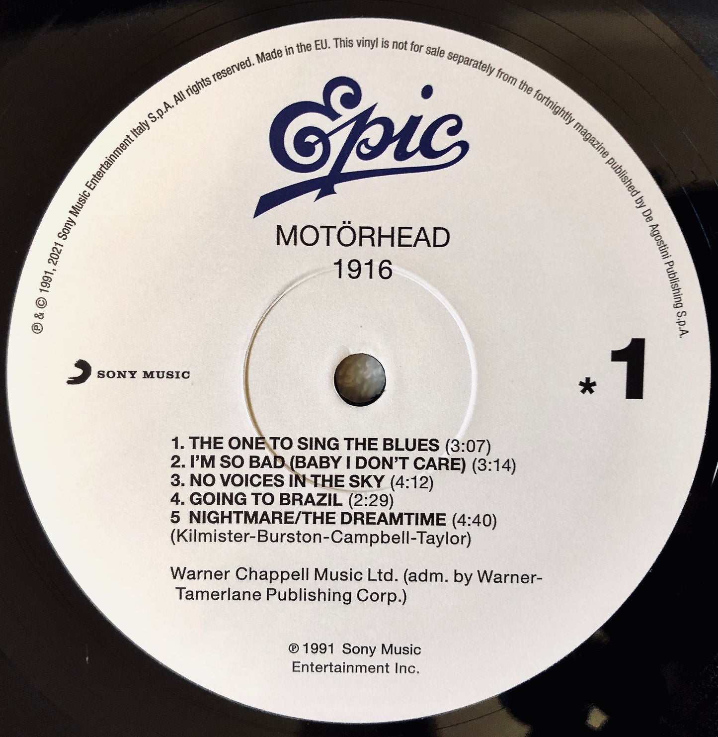 MOTORHEAD - 1916 - Vinile Nero Rimasterizzato