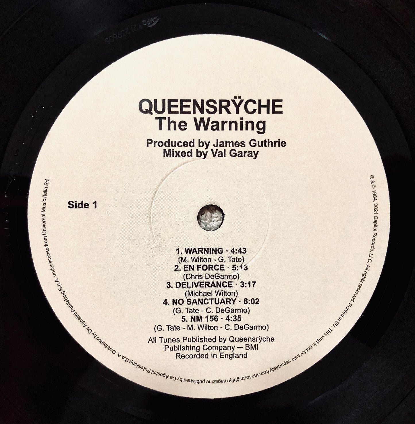 QUEENSRYCHE - The Warning - Vinile Nero (Black Vinyl)